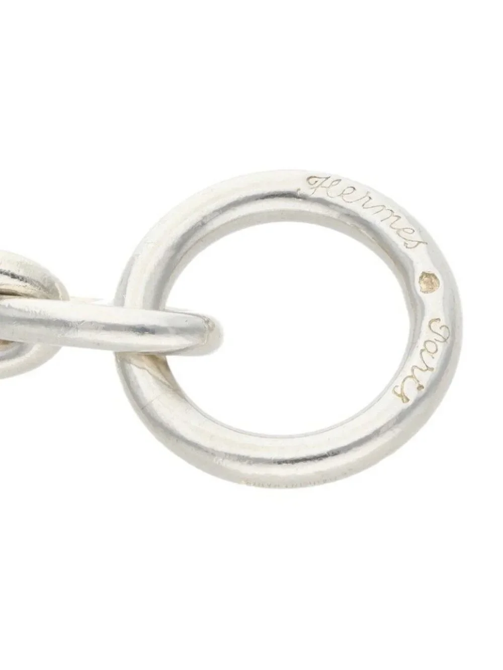 Hermes Chaine D'ancre MM Cursive Silver Bracelet